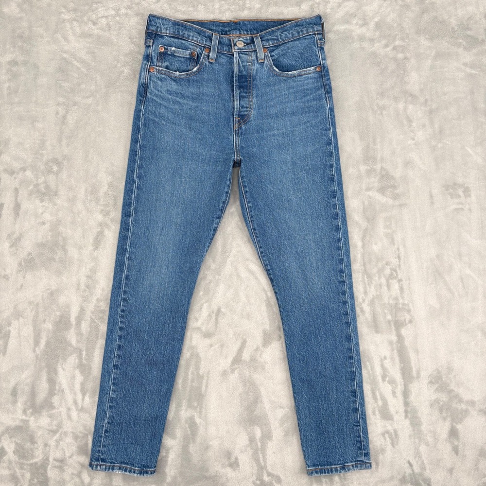 Levi's Jeans Womens 27 Fits 27x27.5 501 S Skinny High Rise Stretch Button Fly